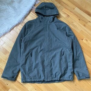 The North Face Men's Influx Charcoal Waterproof Insulated Hooded Jacket Puffer